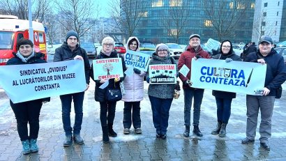 AUDIO | O nouă zi de proteste pentru muzeografii și bibliotecarii constănțeni