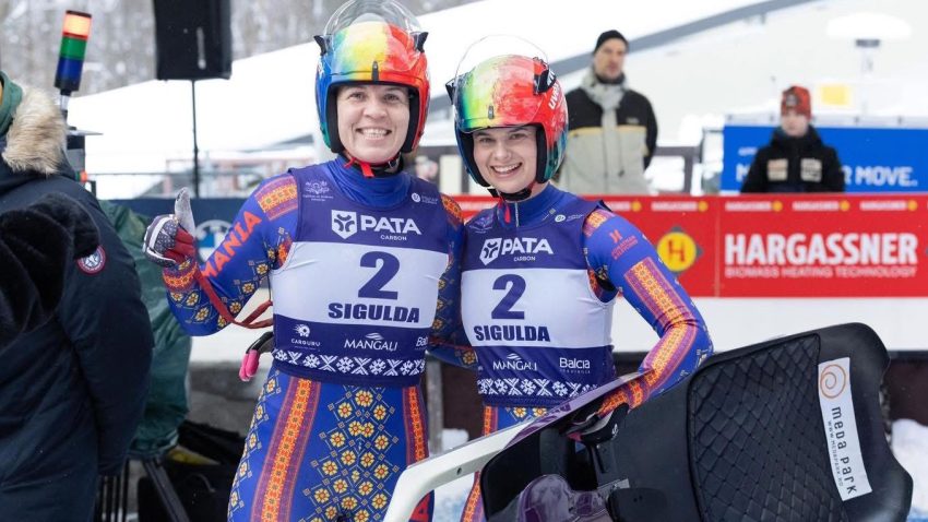 Raluca Strămăturaru şi Raluca Manolescu, argint la dublu feminin în Cupa Naţiunilor la sanie