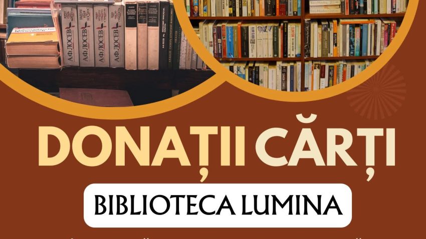 Apel pentru donarea de cărți destinate bibliotecii din comuna Lumina
