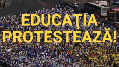 Sindicaliștii din Educație protestează miercuri în fața Guvernului