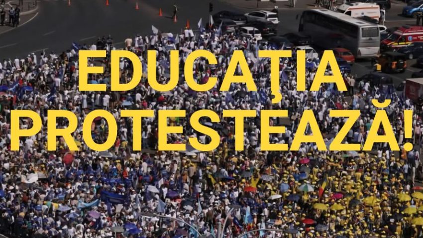Sindicaliștii din Educație protestează miercuri în fața Guvernului