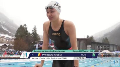Încă 7 medalii, dintre care 3 de aur, pentru sportivii români, la Europenele de înot în ape înghețate de la Molveno