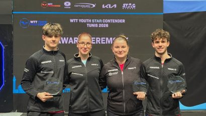 Sportivii tricolori încheie cu 4 medalii WTT Youth Star Contender Tunis la tenis de masă