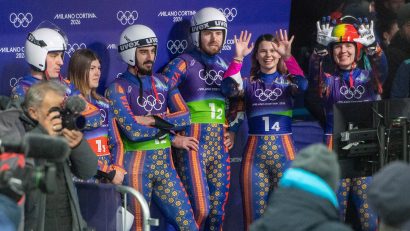 JO 2026: România, încă un loc 9 la sanie, în proba de ștafetă