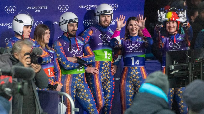 JO 2026: România, încă un loc 9 la sanie, în proba de ștafetă