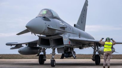 Avioane Eurofighter Typhoon spaniole, în misiune #NATO la Baza 57 Aeriană Mihail Kogălniceanu