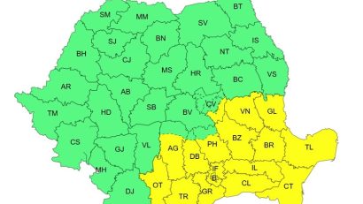 ANM: Intensificări ale vântului, precipitații însemnate cantitativ, ghețuș, polei