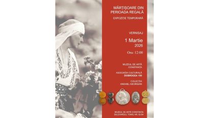 Expoziția „Mărțișoare din perioada Regală” are loc la Muzeul de Artă Constanța