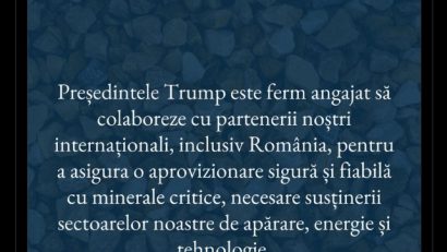 Donald Trump este interesat de mineralele esențiale din România