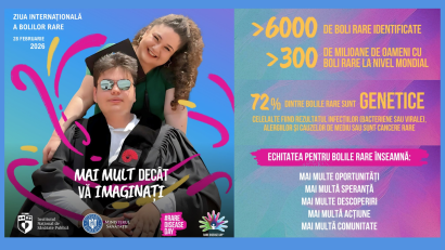 Ziua Internațională a Bolilor Rare – solidaritate pentru șanse egale la diagnostic și tratament
