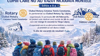 Clubul Rotary Cetatea Tomis – acțiune caritabilă – „Copiii care nu au văzut niciodată muntele”