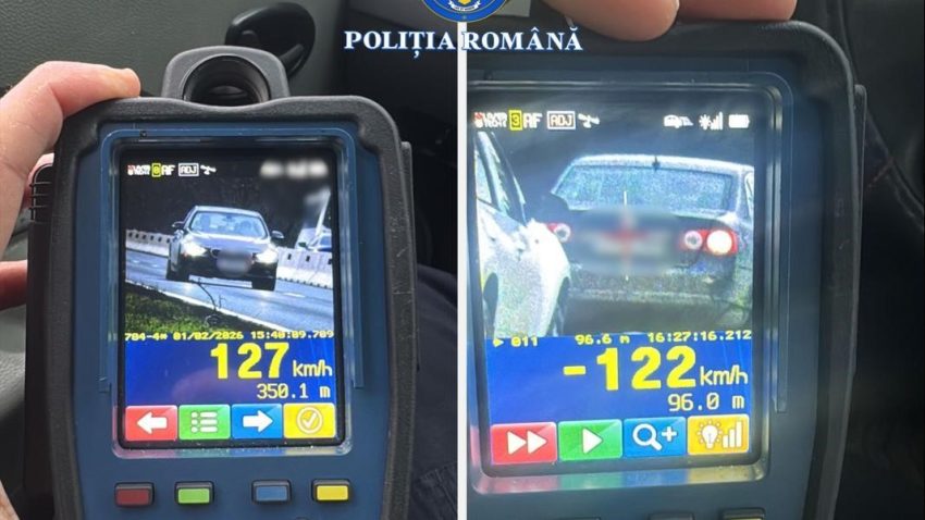 Județul CONSTANȚA: Peste 1.200 de sancțiuni pentru viteză excesivă, într-o săptămână