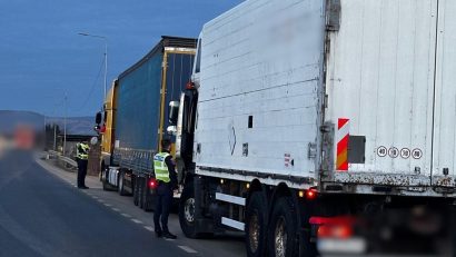 Transporturile rutiere, verificate de polițiști în cadrul acțiunii ROADPOL