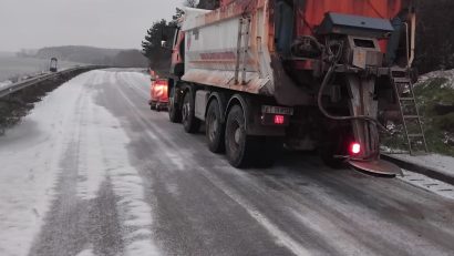 Atenție, șoferi! Pe drumurile din județul Constanța se circulă în condiții de iarnă