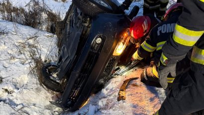 TULCEA: Accident rutier cu o victimă încarcerată, în apropiere de Atmagea