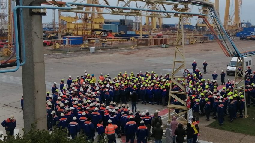 Situația critică de pe Șantierul Naval Mangalia este discutată la Ministerul Economiei