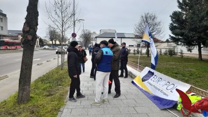 Ce spune IPJ Constanța despre protestul de astăzi din fața instituției