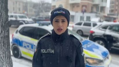Cod Portocaliu de vreme rea: Polițiștii constănțeni fac apel către participanții la trafic să manifeste o conduită preventivă