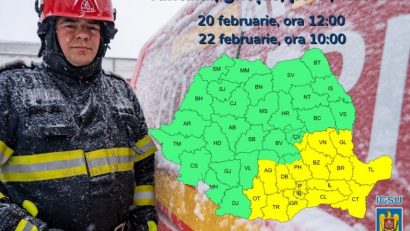 DOBROGEA sub cod galben! În zona continentală va ninge viscolit, pe litoral vor predomina precipitațiile mixte
