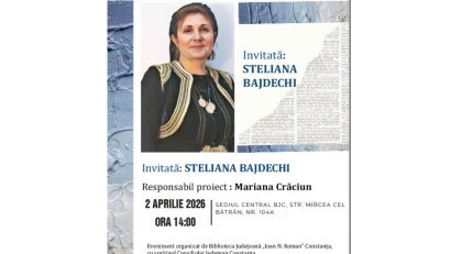Portret de jurnalist | Steliana Bajdechi, invitată la Biblioteca Județeană „Ioan N. Roman” Constanța