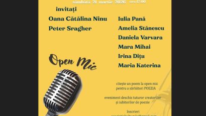 CONSTANȚA: Opt voci remarcabile și un „Open Mic” deschis tuturor creatorilor, de Ziua Internațională a Poeziei