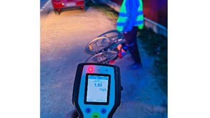 TULCEA: Biciclist sub influența alcoolului, scos din trafic de polițiști