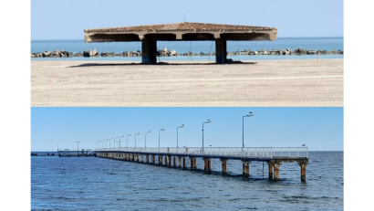 Pasarelele regală și maritimă din Mamaia, lăsate pradă degradării