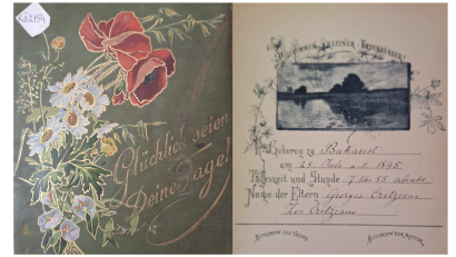 Piesa de patrimoniu | Povestea unui album al bebelușului tipărit în 1892 și aflat în colecțiile speciale ale Bibliotecii Județene Constanța