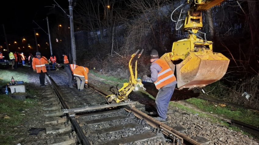 Mai multe lucrări de întreținere a infrastructurii feroviare au fost efectuate în stația Constanța