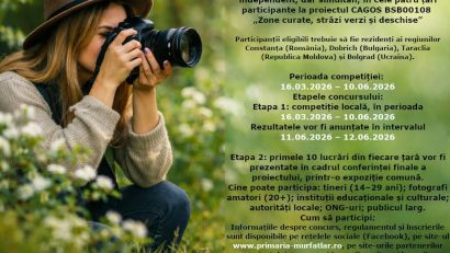 Primăria Murfatlar organizează concursul transnațional de fotografie online „Noul Bauhaus european în bazinul Mării Negre”