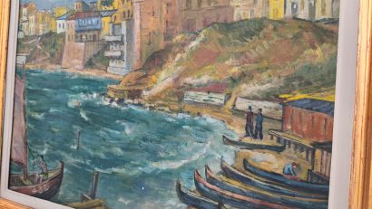 Piesa de Patrimoniu: Tabloul pictorului român, Marius Bunescu, Golful pescarilor din Constanța