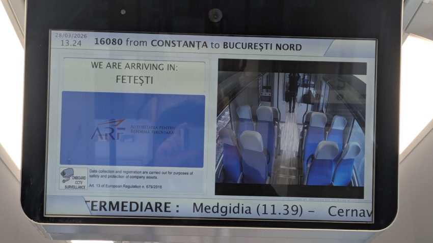 Circulația feroviară pe Magistrala 800, București – Constanța, reluată