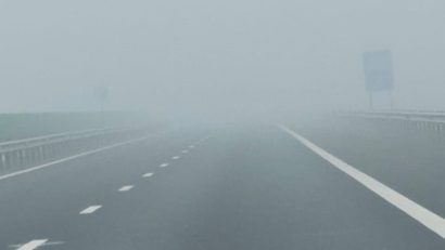 Trafic în condiții de ceață pe autostrada A2 București – Constanța