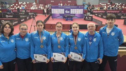 Jucătoarele de tenis de masă de la CSM Constanța au urcat pe podium la Naționale