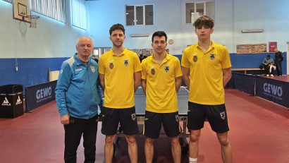 Formația masculină CSM Constanța este aproape de promovarea în Superliga de tenis de masă
