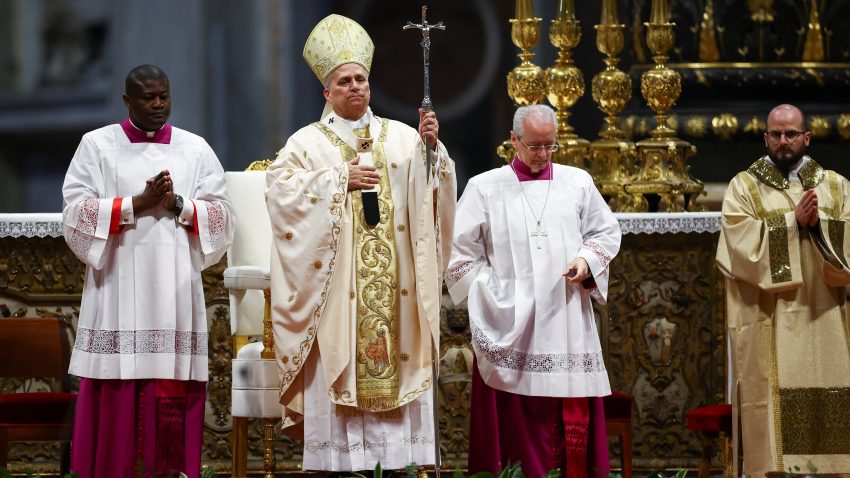 Papa Leon al XIV-lea a oficiat slujba din Joia Mare