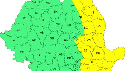 ANM: Vremea se strică în aproape toată țara. Dobrogea sub cod GALBEN