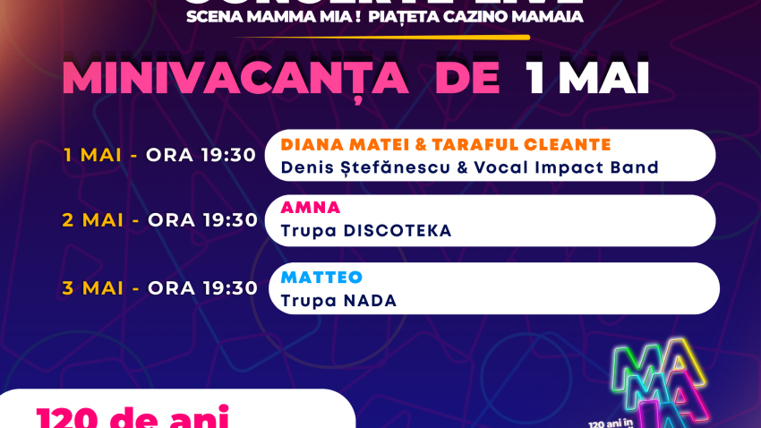 1 Mai, startul sezonului estival. Ce concerte au loc pe litoral, în minivacanță