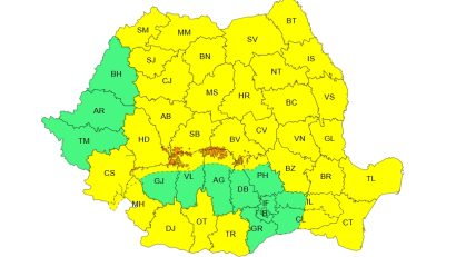 Vreme deosebit de rece, vânt puternic, ploaie, lapoviţă și ninsoare, până vineri, în aproape toată țara