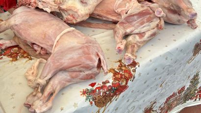FOTO CONSTANȚA: Control în târgul de pe Varianta Ovidiu. Sute de kilograme de produse, confiscate