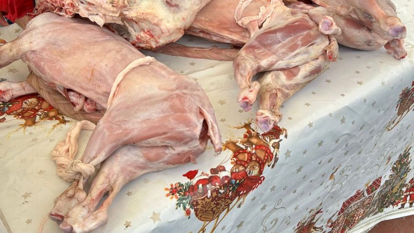 FOTO CONSTANȚA: Control în târgul de pe Varianta Ovidiu. Sute de kilograme de produse, confiscate