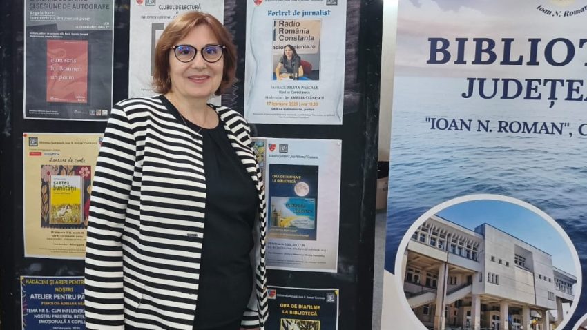 Steliana Bajdechi, realizatoare Radio Constanța, sărbătorită la Biblioteca Județeană „Ioan N. Roman” pentru cele trei decenii de activitate jurnalistică  