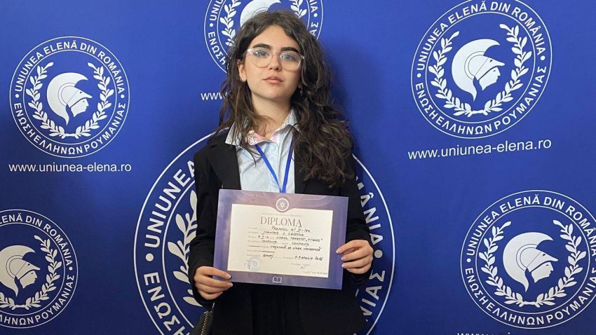 Cristina Mantaș de la Liceul Teoretic „Ovidius” Constanța, calificată la Olimpiada Internațională de Limbă Neogreacă