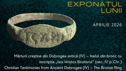 MINAC: Mărturii creştine din Dobrogea antică – Inelul din bronz cu inscripţia „Isus Hristos Biruitorul” (sec. IV p. Chr.)