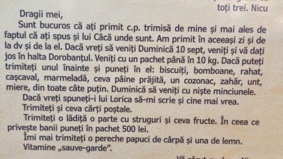 CONSTANȚA: „Scrisori din detenție. Povestea unui tânăr închis la Canal” – expoziție foto-documentară