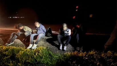 Cetățeni din Irak și Iran, depistați de polițiștii de frontieră constănțeni în zona Negru Vodă, după ce au trecut ilegal granița