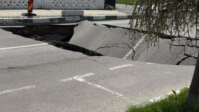 TECHIRGHIOL: Măsuri pentru reluarea traficului pe strada surpată din centrul stațiunii