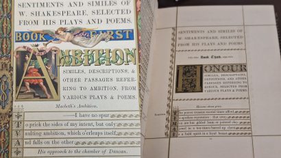 CONSTANȚA: Un volum special în colecția Bibliotecii Județene – Sentiments and Similes of William Shakespeare