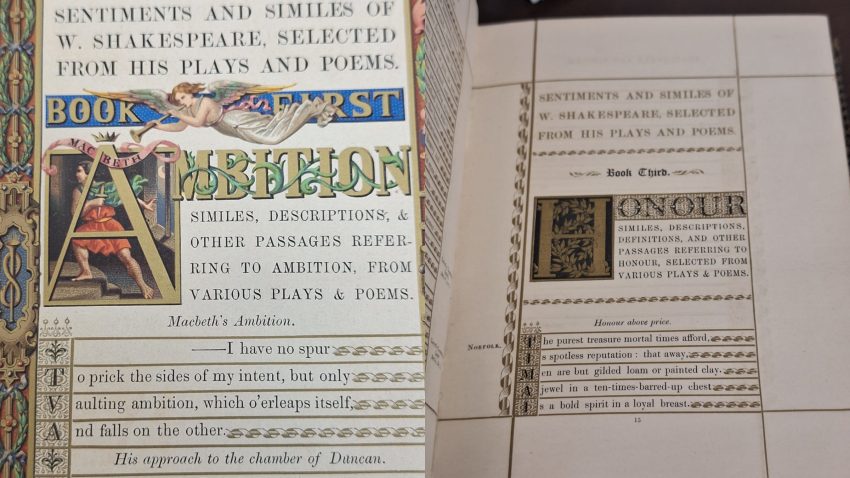 CONSTANȚA: Un volum special în colecția Bibliotecii Județene – Sentiments and Similes of William Shakespeare