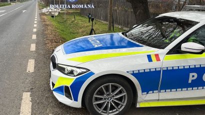CONSTANȚA, TULCEA: Acțiune a polițiștilor rutieri pentru combaterea vitezei excesive